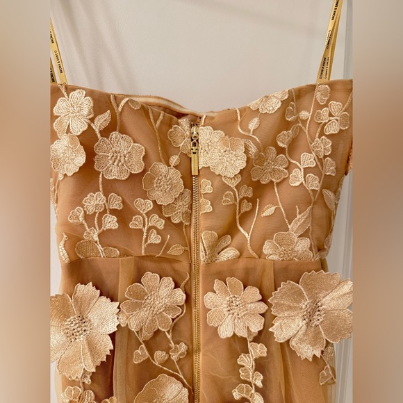 NWOT authentic Bronx and Banco JASMINE MAXI DRESS Floral Gold Strapless Dress‎ - Picture 10 of 16
